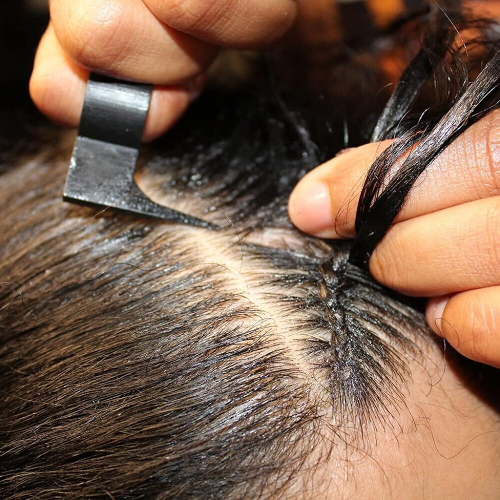 Hair Parting Tool Plastic Adjustable Finger Comb for Braiding and Styling - Picture 7 of 7
